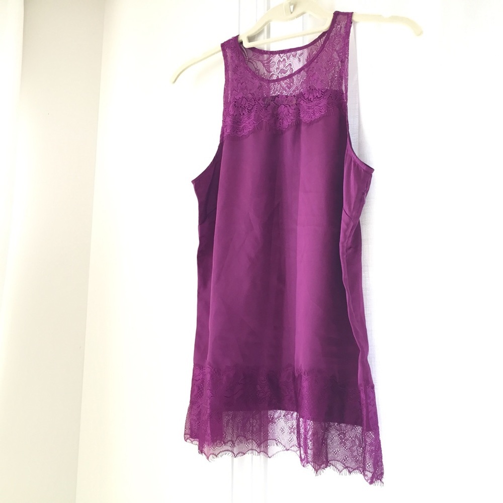 Forever 21 silk and lace shell